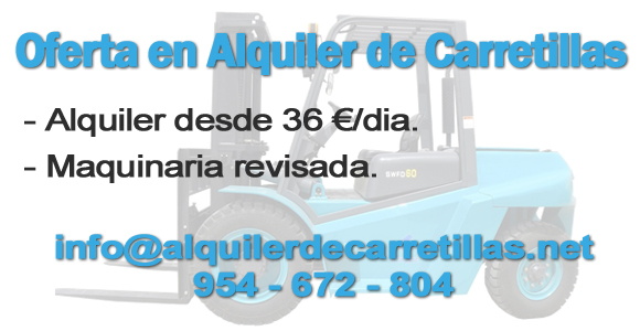 Alquiler carretillas elevadoras Sevilla